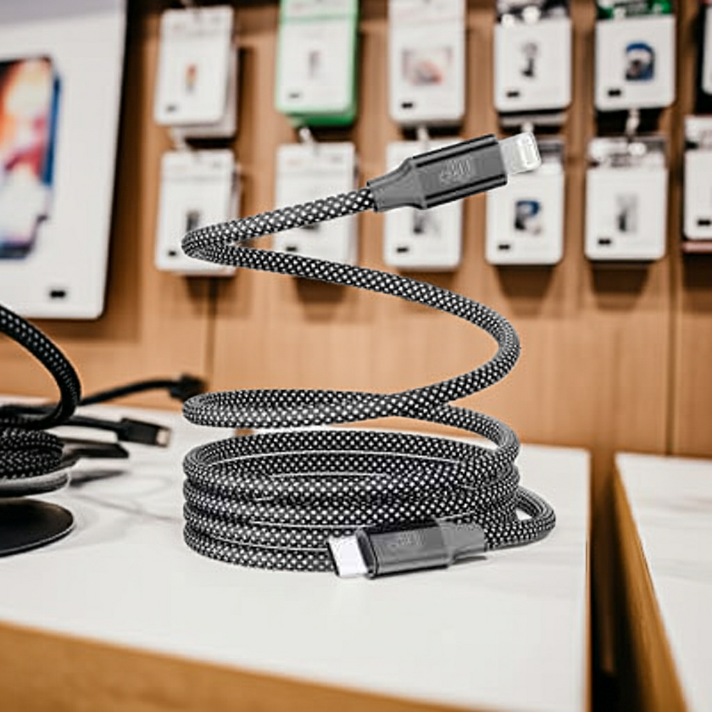 Cavo di ricarica lightning antipiega e antigroviglio per un utilizzo senza stress - MOKO