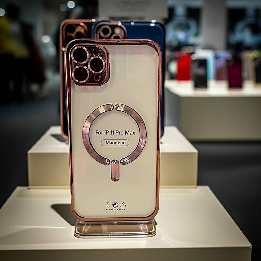 Cover trasparente iPhone 11 Pro Max MagSafe - Rame - MOKO