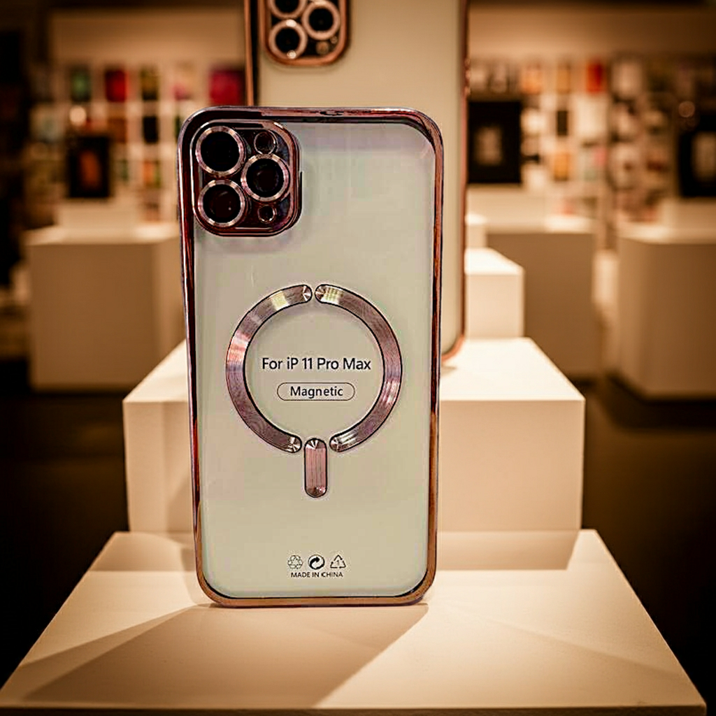 Cover trasparente iPhone 11 Pro Max MagSafe - Rame - MOKO