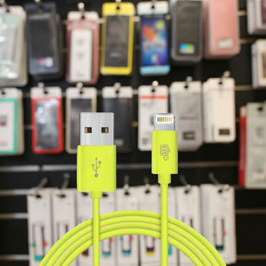 Cavo dati USB A Lightning Verde Soft Touch 1 mt. per ricarica rapida e trasferimento dati - MOKO